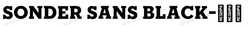 Sonder Sans Black字体转换